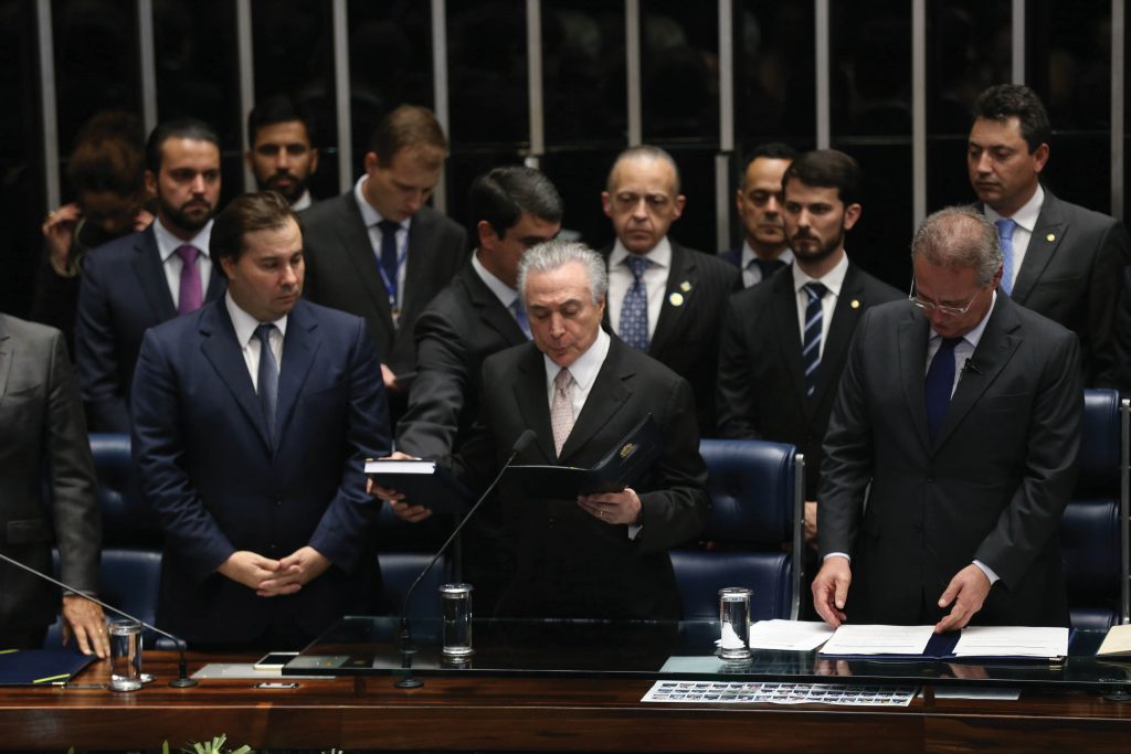 Brasília - Michel Temer toma posse como presidente da República em solenidade no Congresso Nacional (Fabio Rodrigues Pozzebom/Agência Brasil)