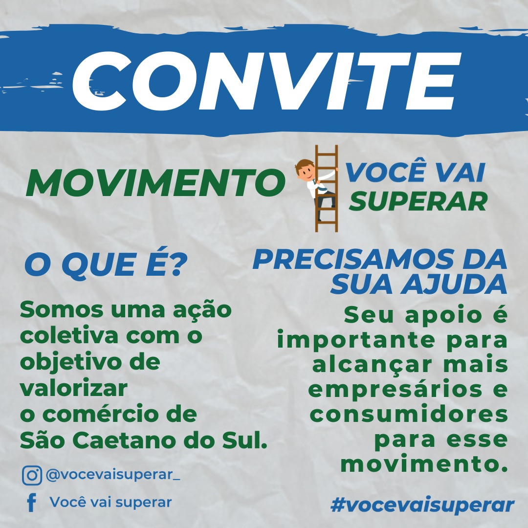 Movimento Você Vai Superar irá ajudar comerciantes de São Caetano do Sul durante a crise do COVID-19