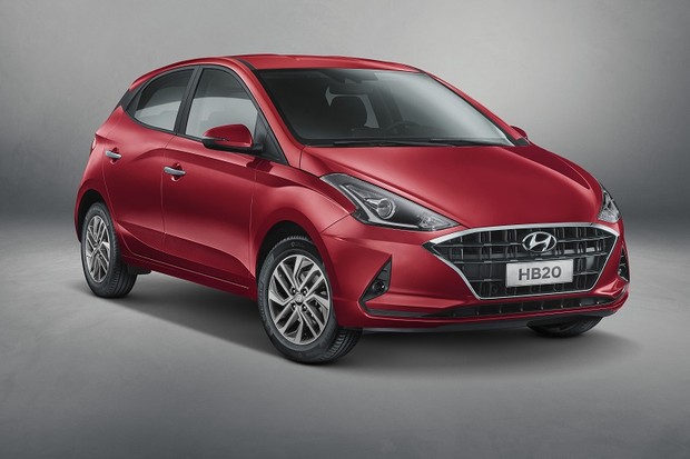 Hyundai HB20. O carro sul-coreano chama a atenção entre os melhores carros populares do Brasil.
