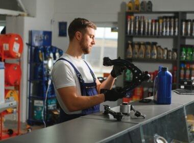 balconista de autopeças